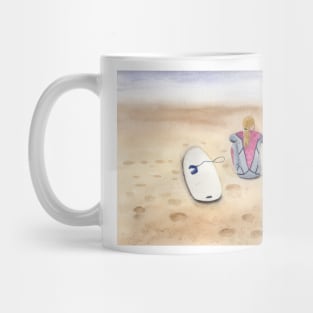 Female Surfer at the Beach Mug